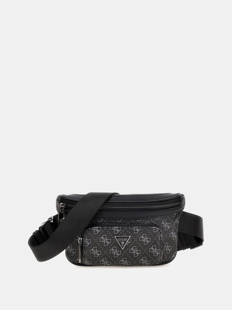 Guess belt bag black shop