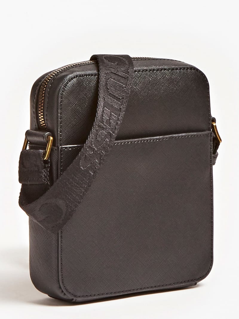 guess saffiano mini cross body bag