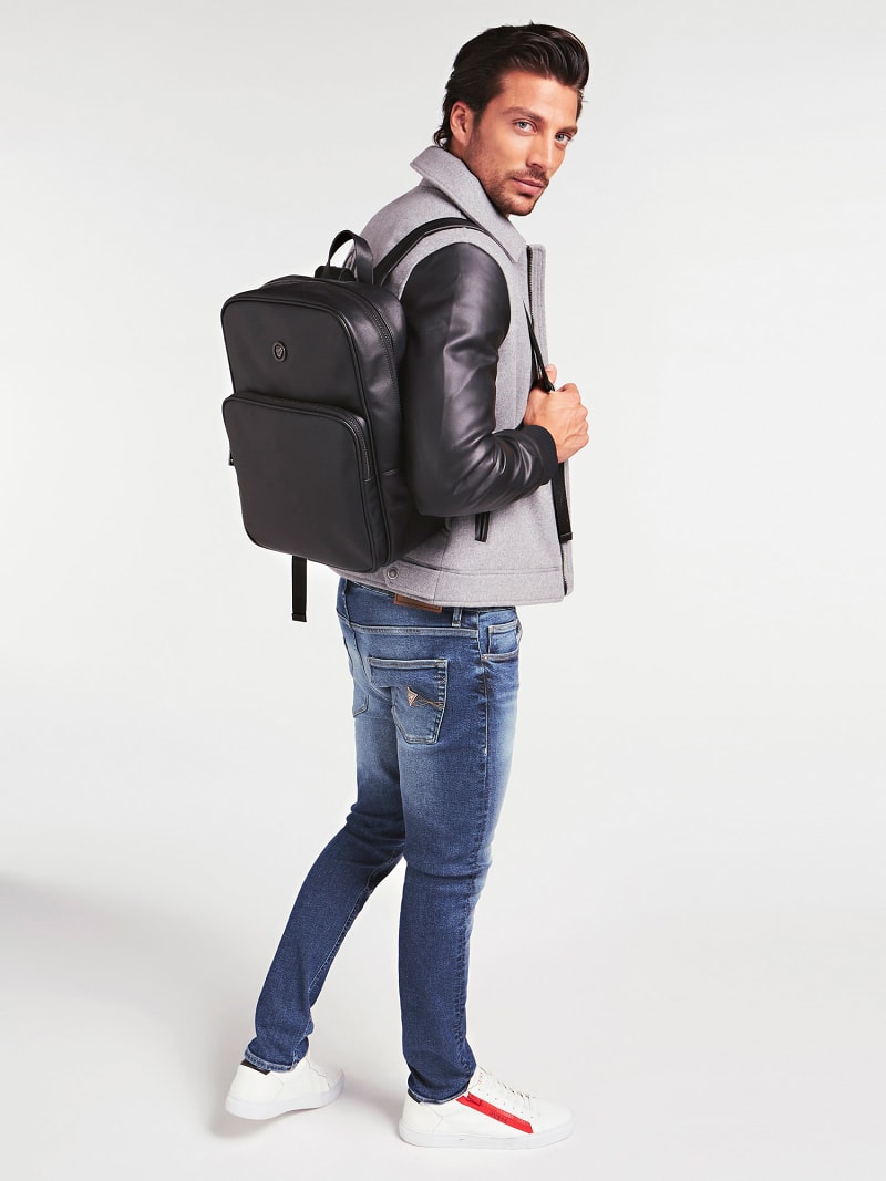 King Saffiano Backpack Guess Official Online Store