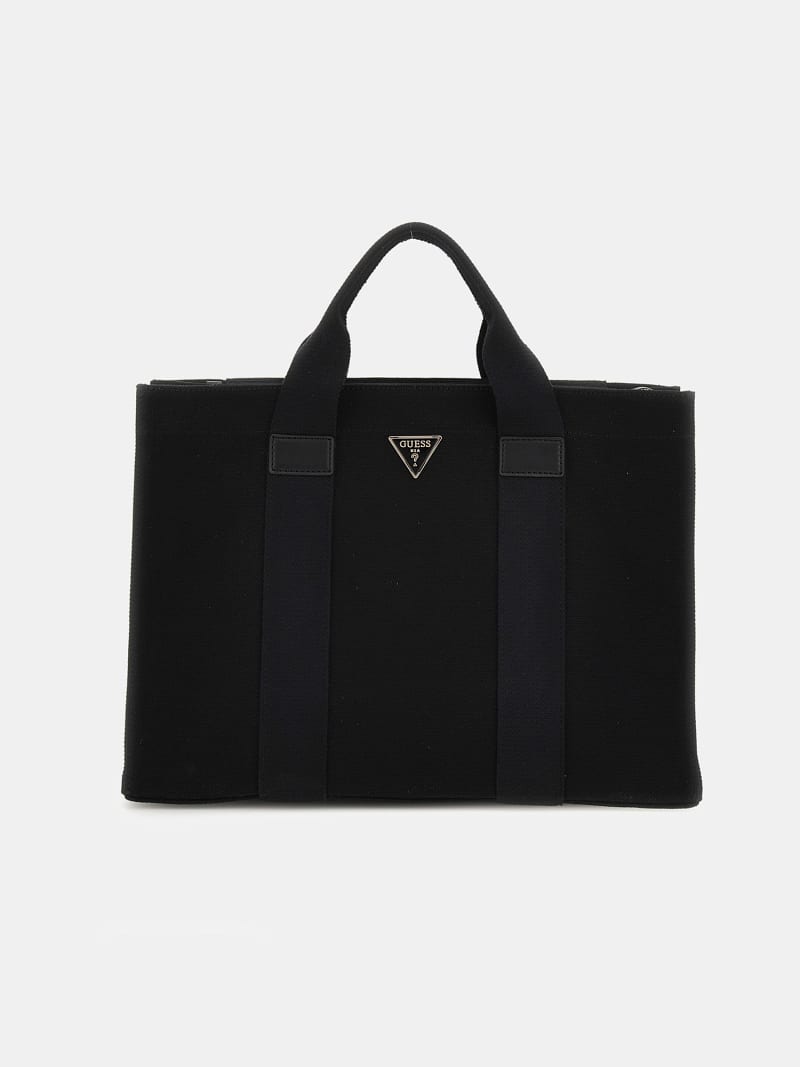Холщовая сумка-шоппер на ремне с логотипом
