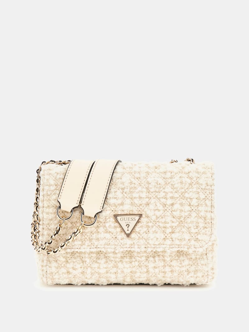 GUESS Giully tweed crossbody Women