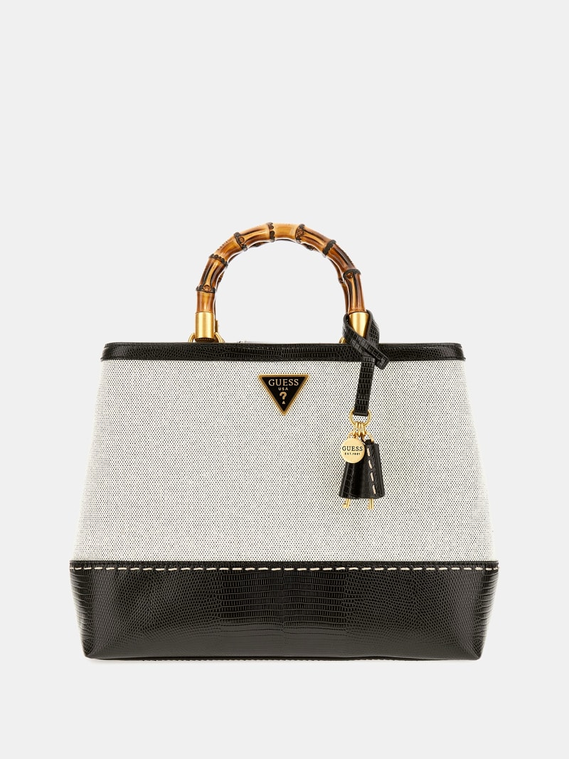 Zabry handbag with croc-print details