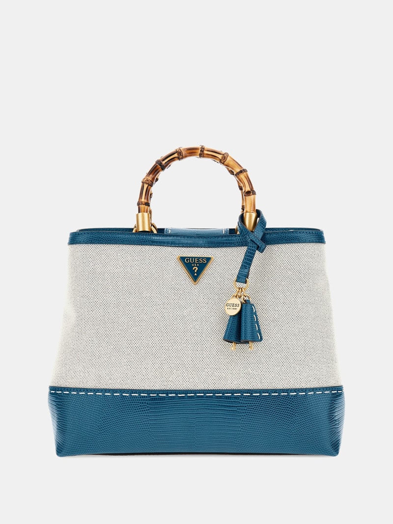 Zabry handbag with croc-print details