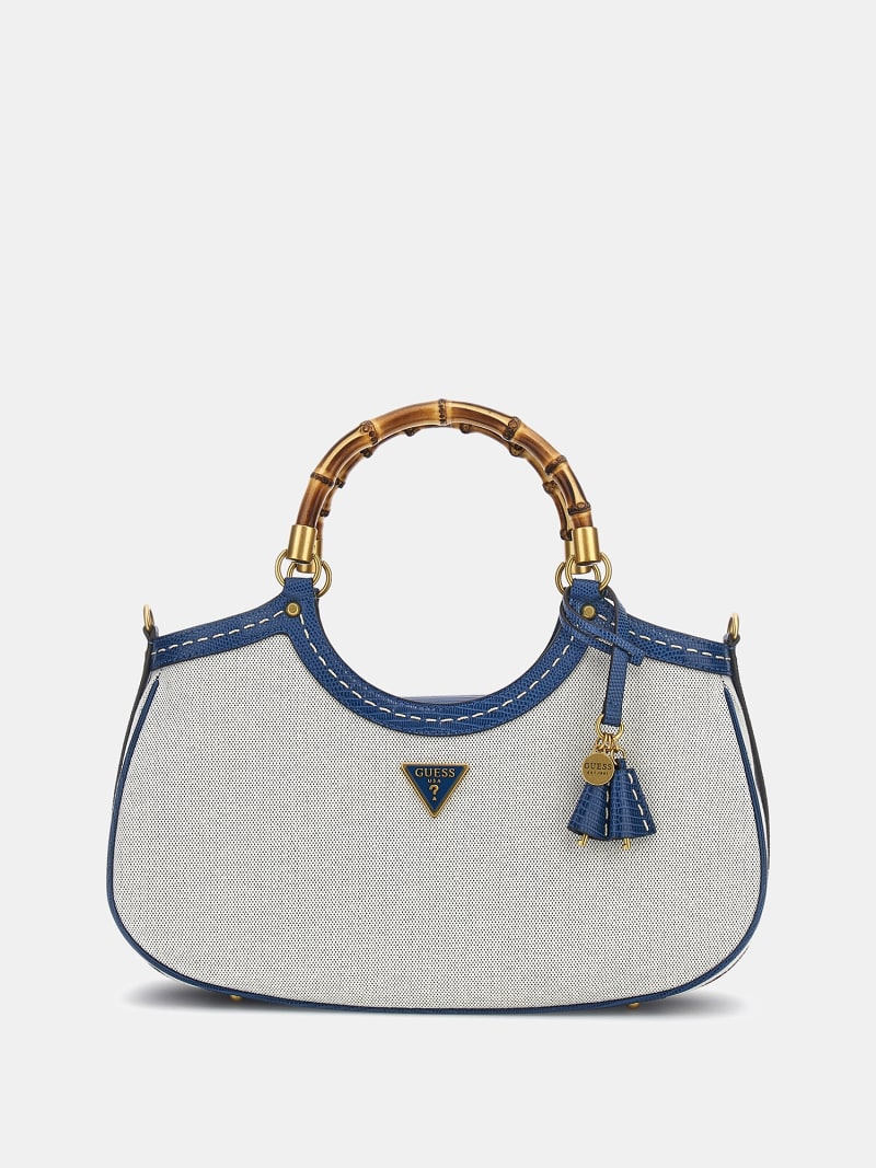 Zabry handbag with croc print details