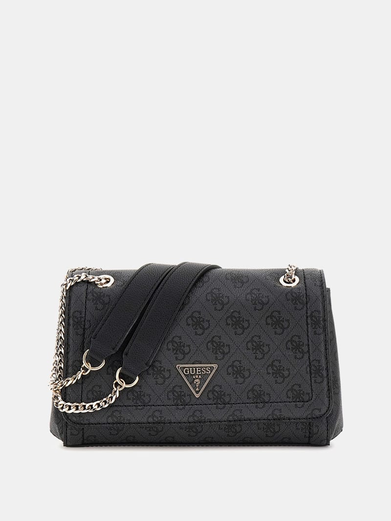 Logo and leather convertible crossbody bag outlet