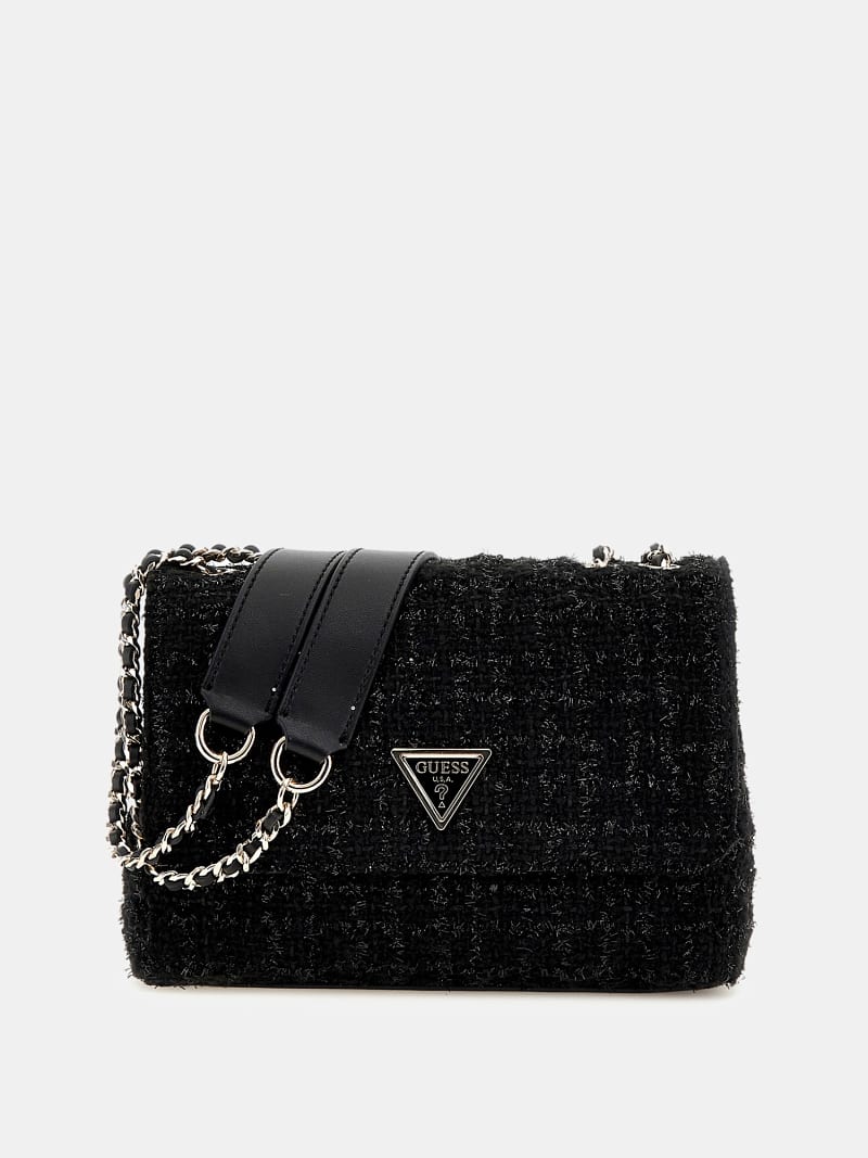 GUESS Giully tweed crossbody Women