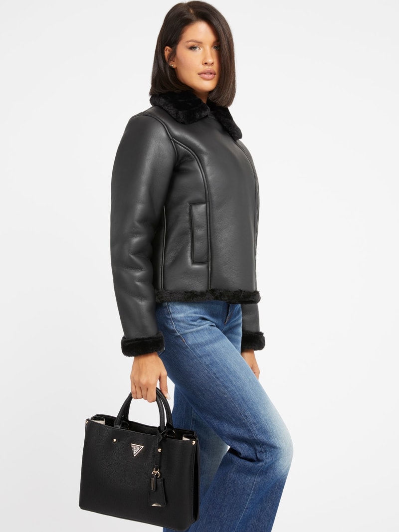 BG7000LD 激レあ GUESS® Meridian zımba detaylı el çantası Kadın