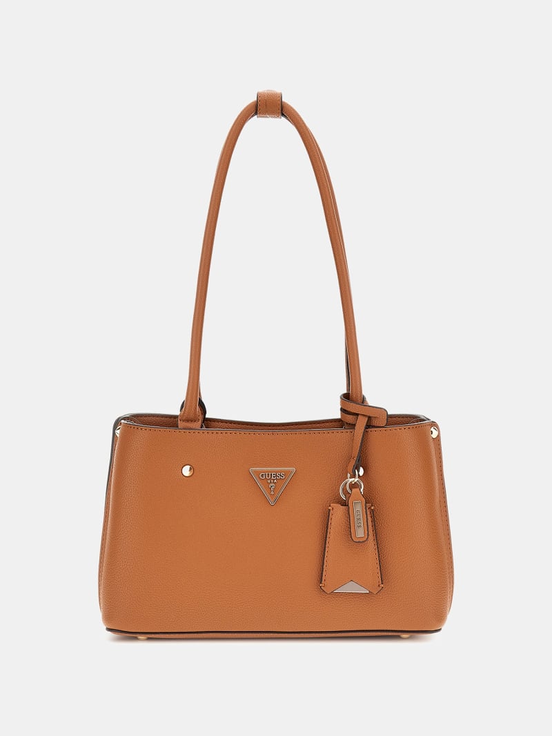 Meridian Gold Studded Handbag Shop GUESS Meridian Studded Handbag