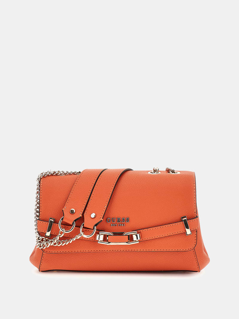 Orange guess purse store