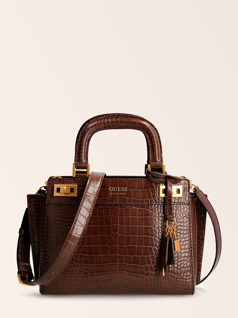 SAC A MAIN KATEY IMPRIME CROCO | Boutique Guess Officielle en ligne