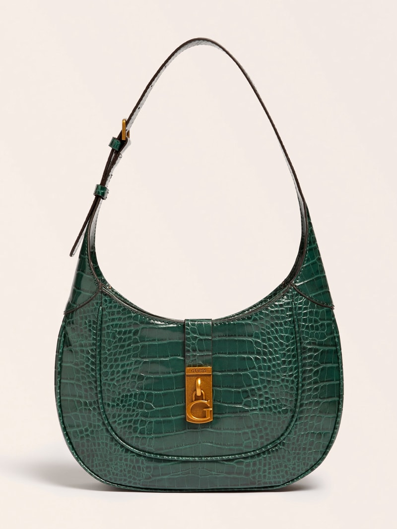 MAIMIE CROC PRINT HOBO BAG Women | GUESS® Outlet