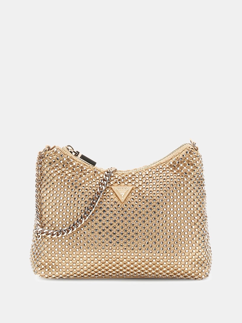 Zalina metal hasır mini çapraz çanta Kadın | GUESS® Geçmiş