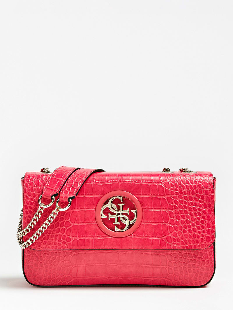 red guess crossbody purse