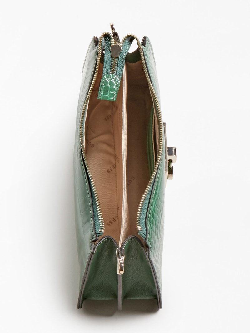 Stephi Croc Print Mini Crossbody Guess Official Online Store