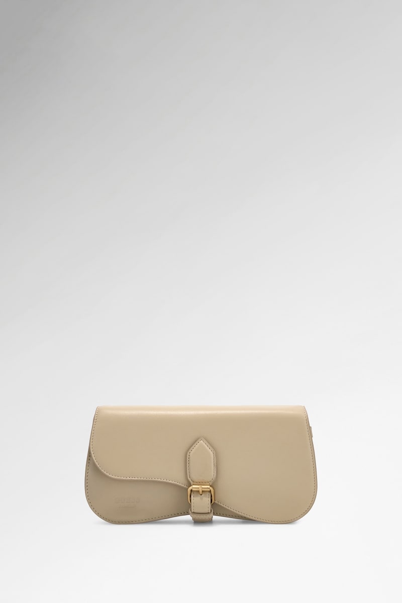 GUESS® Charlotte Hakiki Deri Omuz Çantası Kadın