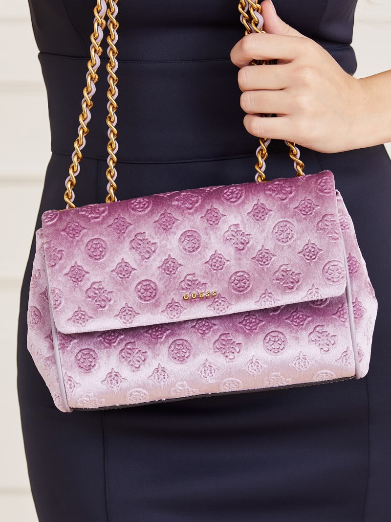 Guess velvet bag clearance