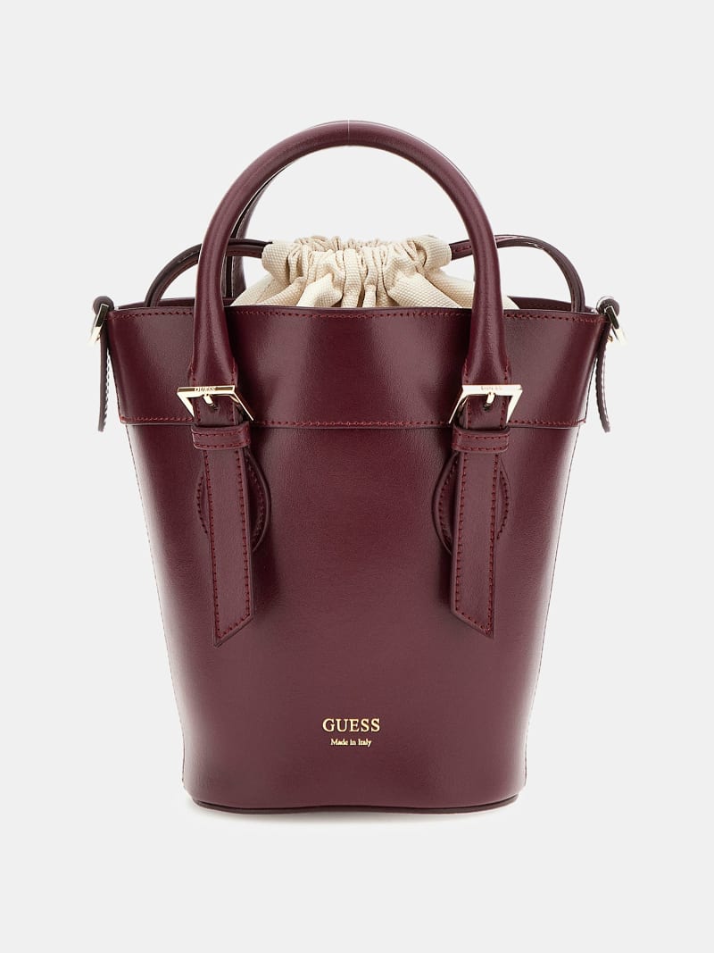 Diana leather blend mini bucket bag
