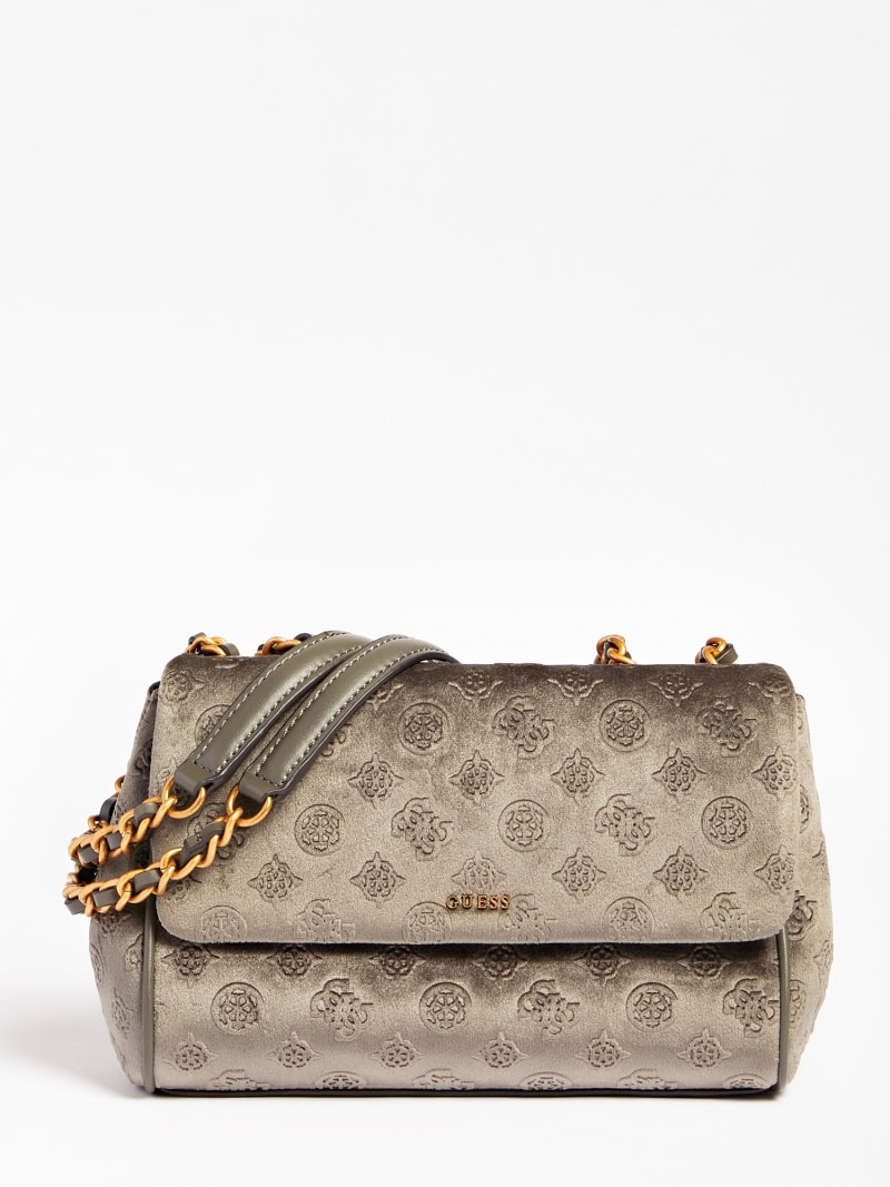 GUESS® Inia velvet crossbody bag