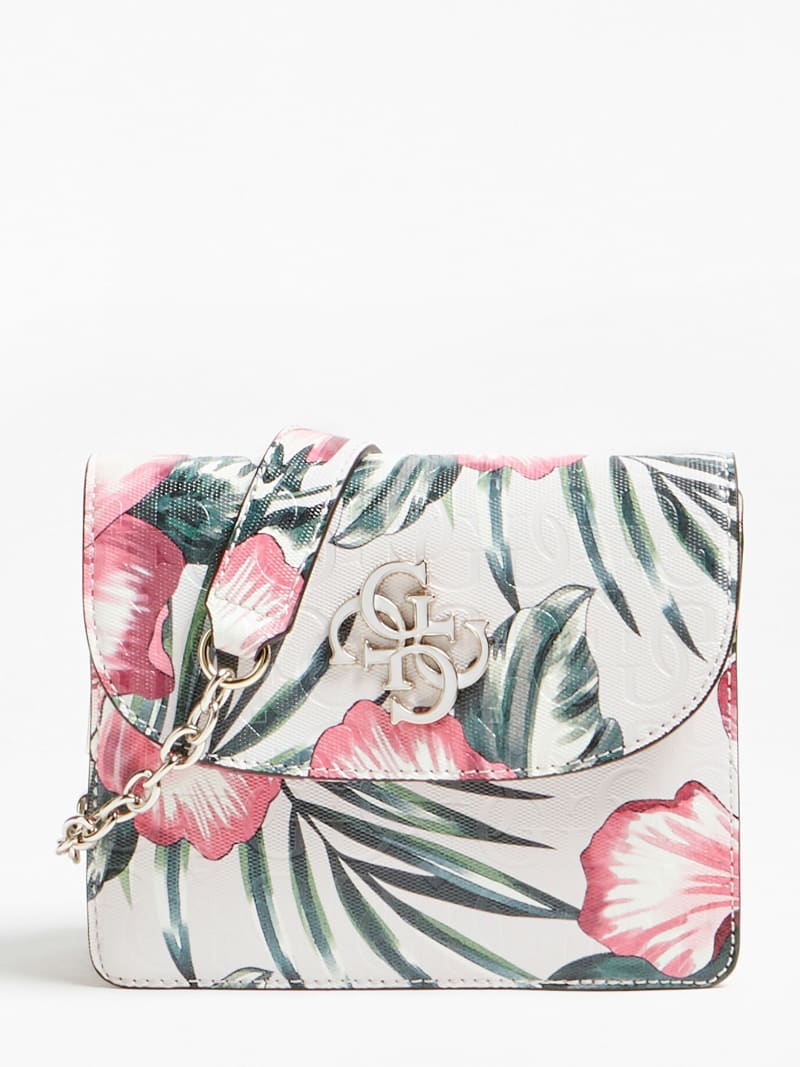 guess floral crossbody bag