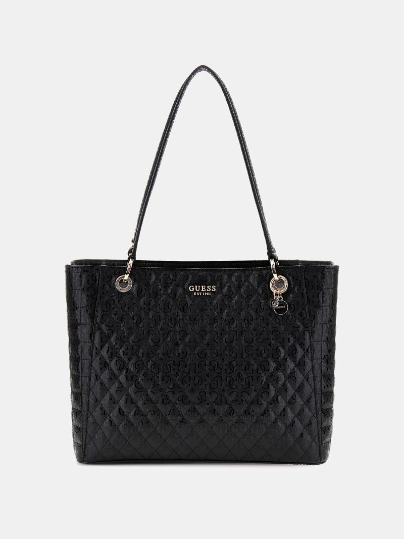 GUESS Sac cabas Yarmilla logo all over Femme
