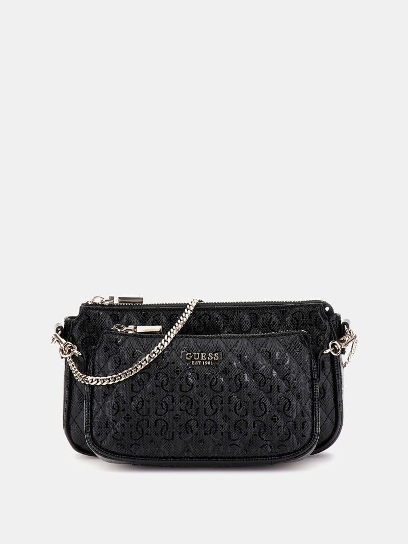 GUESS Mini tracolla Yarmilla 4G logo vernice Donna