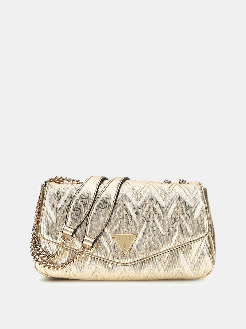 Guess gold crossbody bag discount