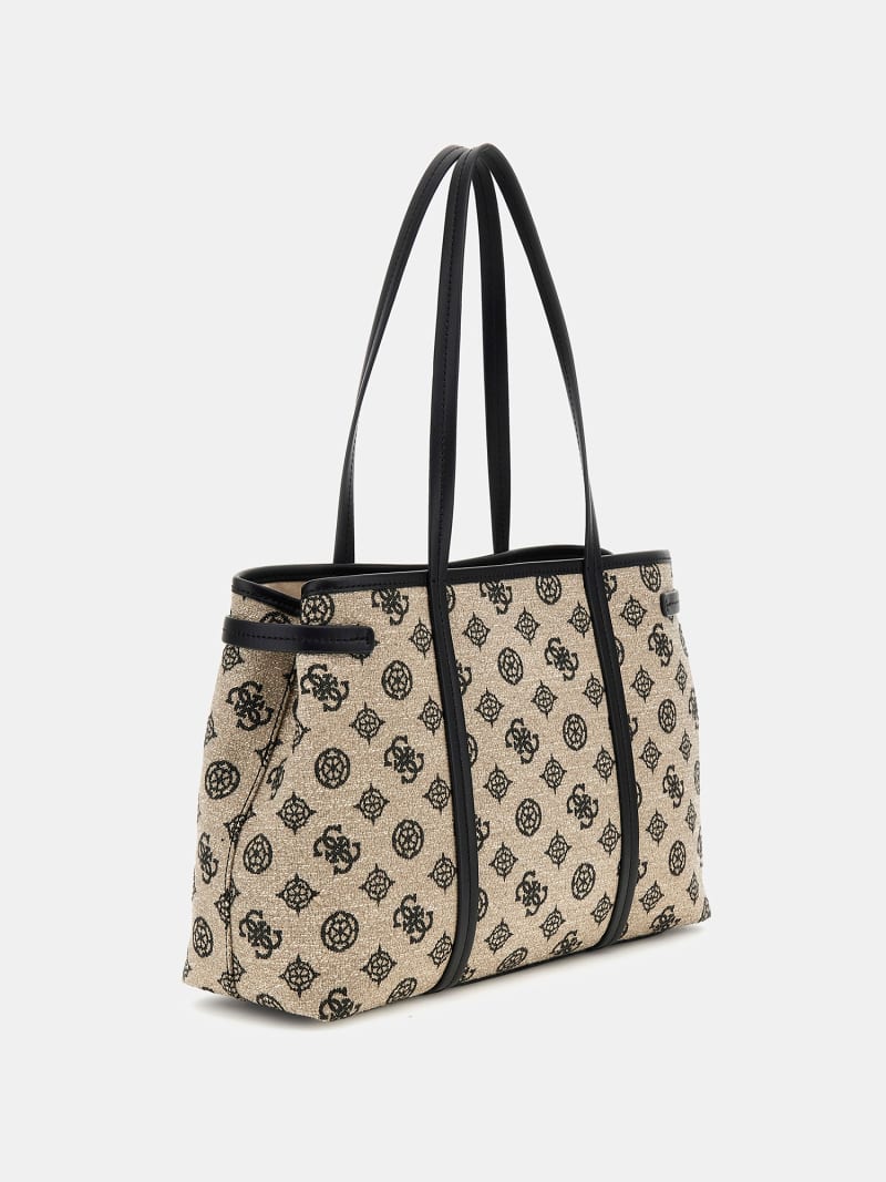 GUESS® Shopperka z logo 4G peony linia Beyza Kobieta