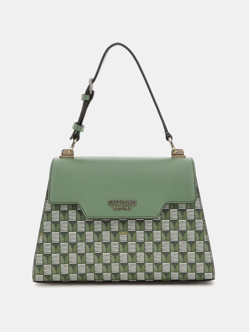 Geometric print bag hot sale