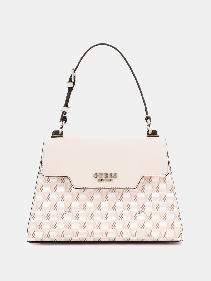GUESS Hallie geometric print handbag