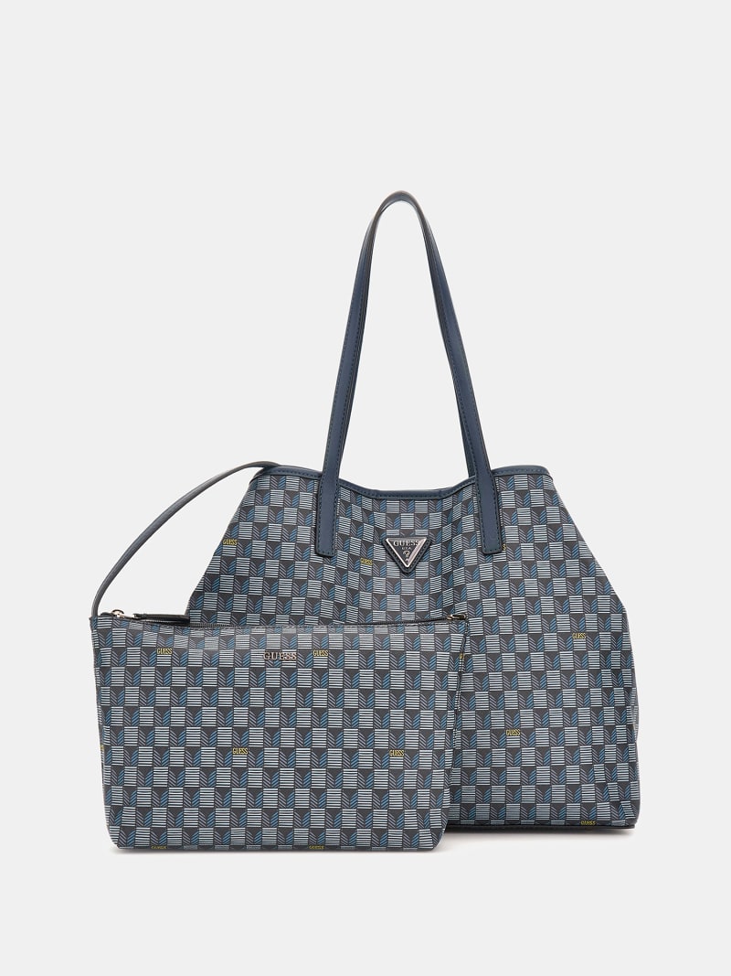 Geometrik Vikky maksi shopper çanta
