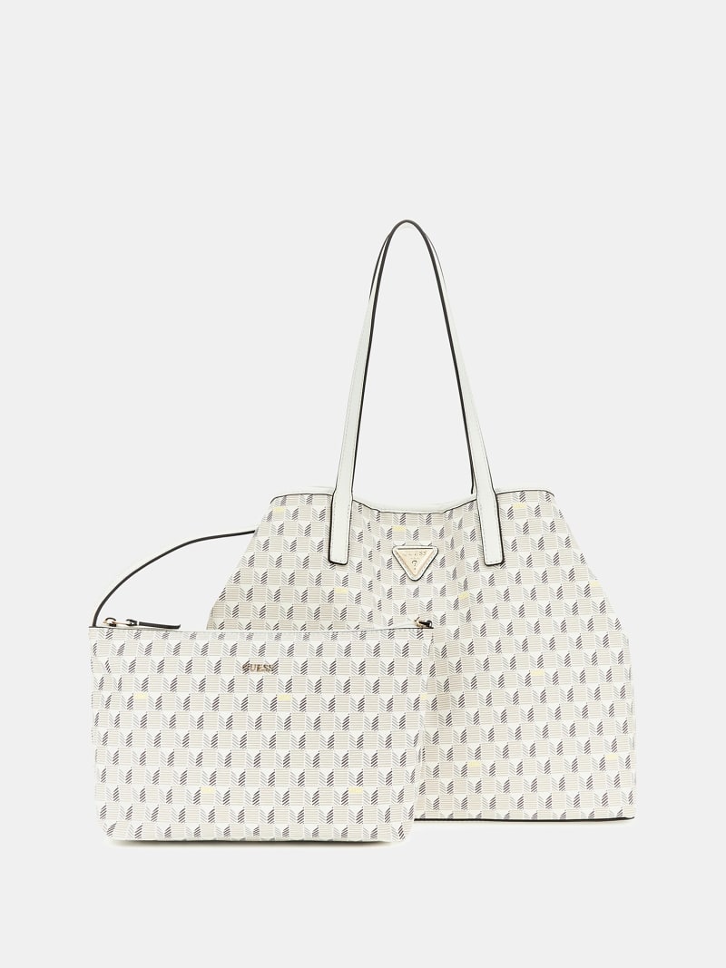 GUESS Women’s Vikky Large Logo Tote Bag – Removable Pouch & Spacious Design