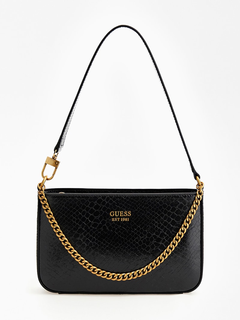 KATEY PYTHON PRINT SHOULDER BAG | GUESS® Black Friday Week