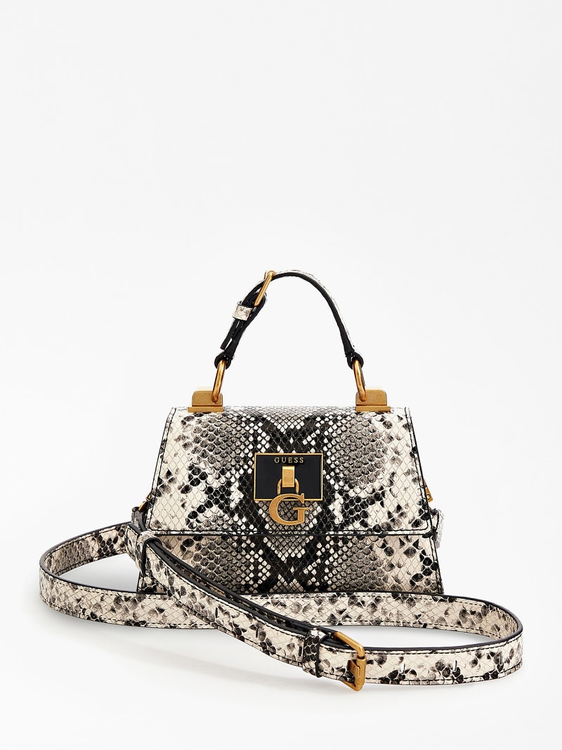 KATEY PYTHON PRINT MINI HANDBAG