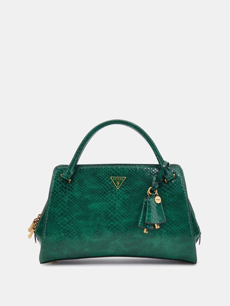 GUESS Georgina python print handbag