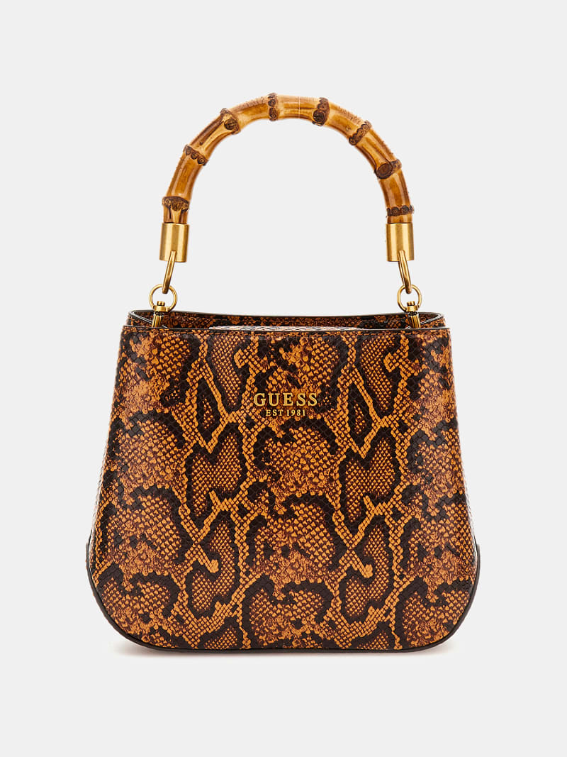 GUESS Sibel python print mini handbag