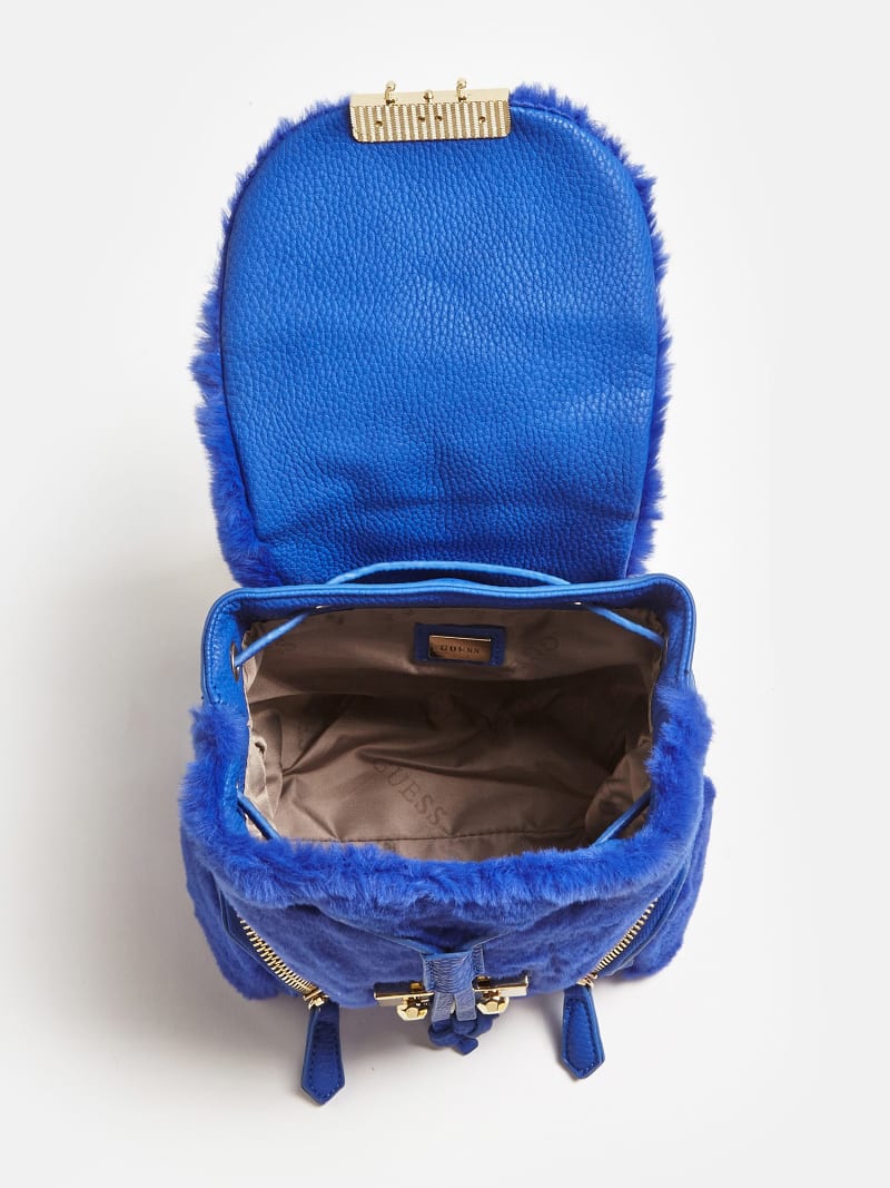 lavi faux fur backpack