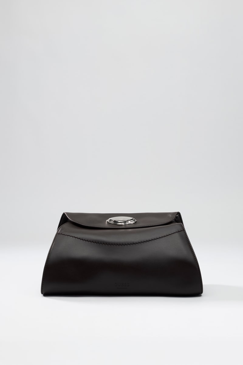 GUESS® Leonie Hakiki Deri Crossbody Çanta Kadın