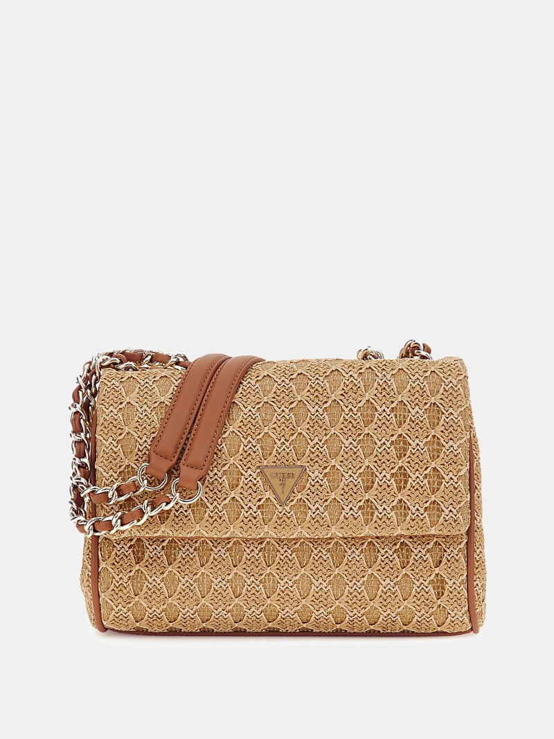 Merrill raffia crossbody bag