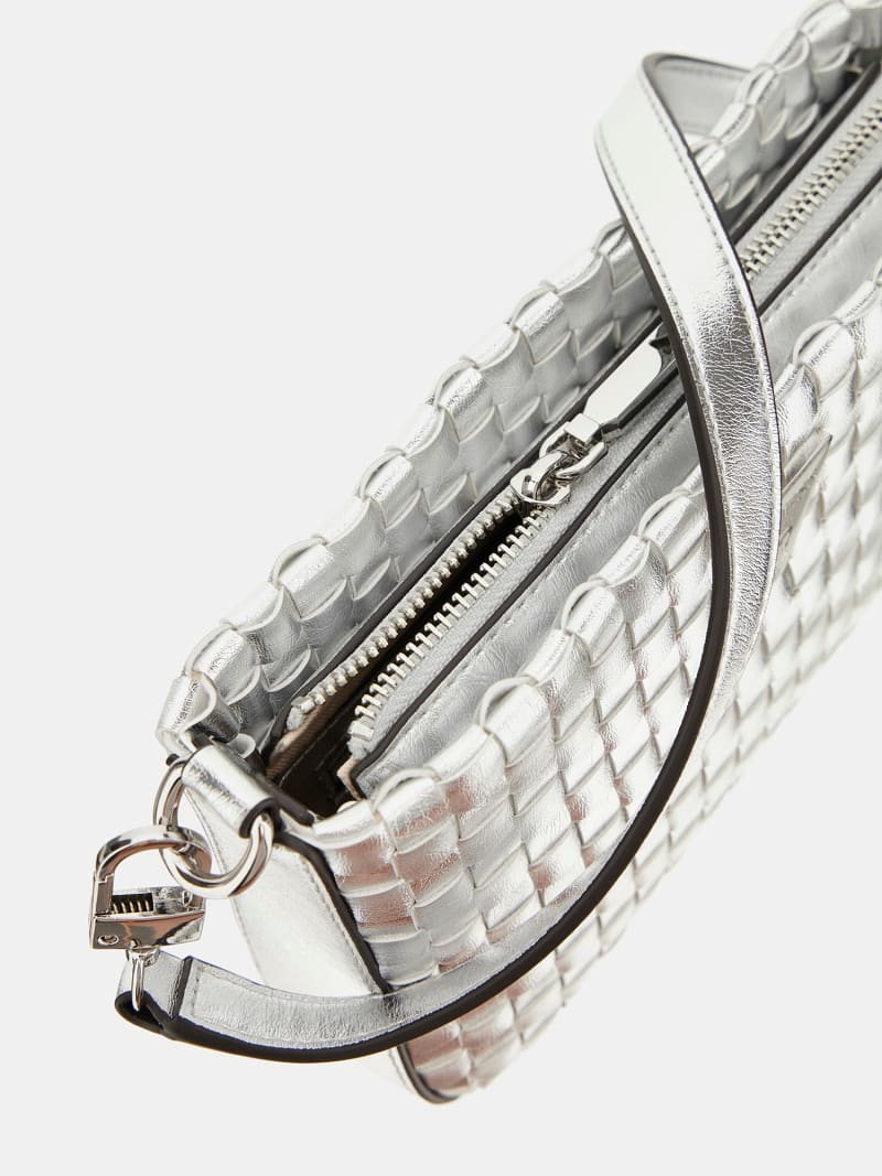 GUESS® Mini-Schultertasche Twiller Metallic-Optik Damen 