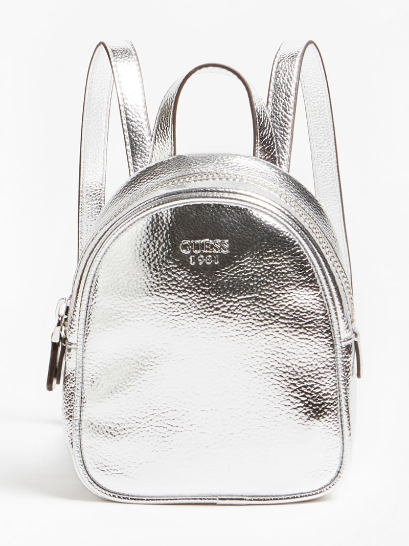 guess backpack silver