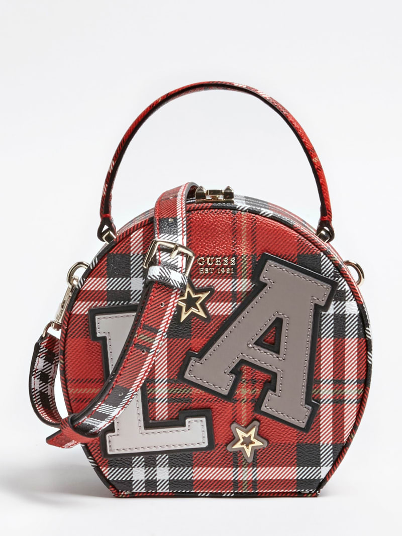 Mini Tracolla Lizzy Stampa A Quadri Shop Online Ufficiale Guess