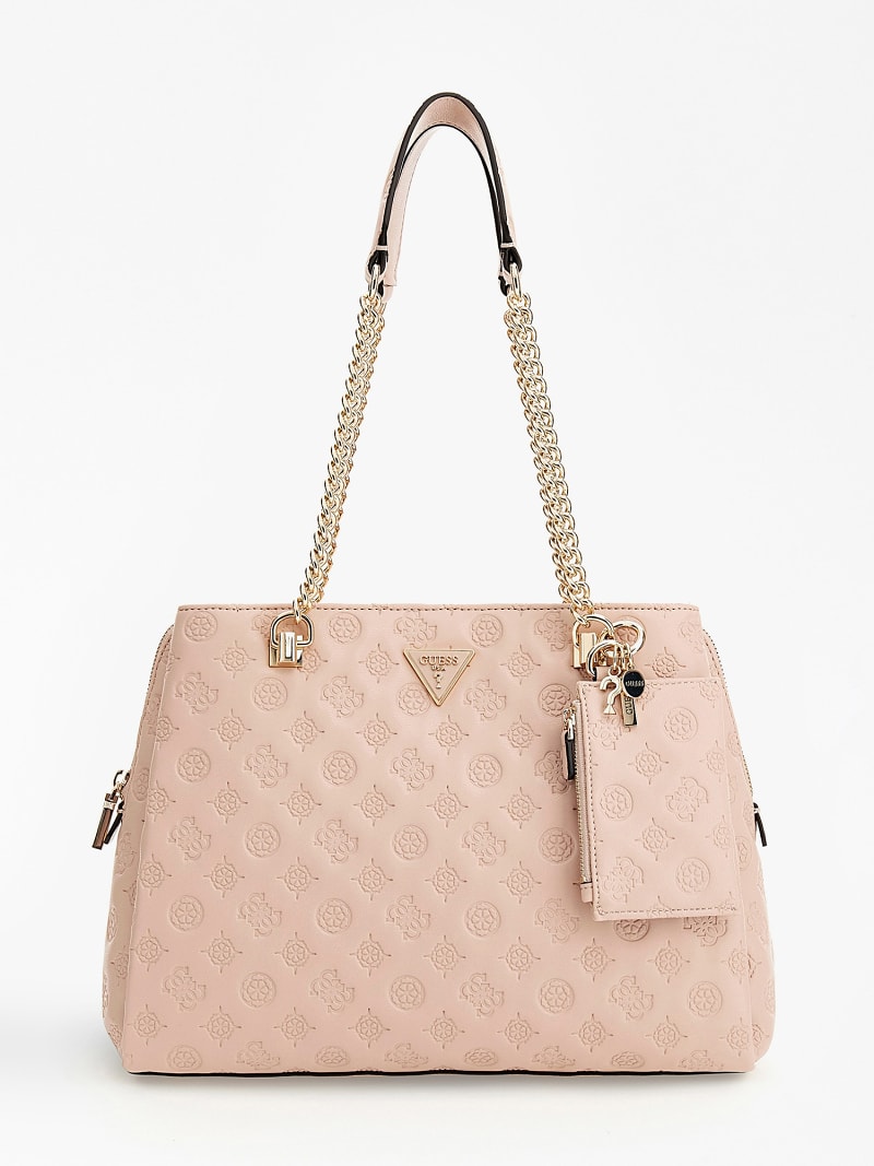 Logo love debossed 4g peony shoulder bag Clearance