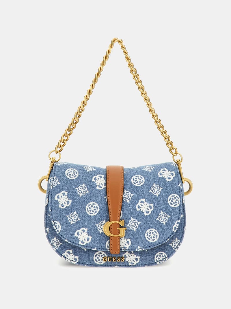 Guess denim crossbody bag on sale