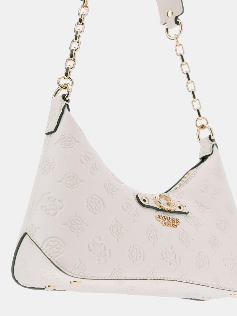 GUESS Borsa a spalla Gerty 4G logo peony