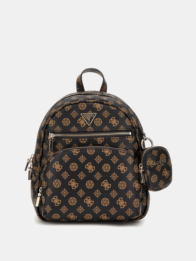 GUESS Sac a dos Power Play logo 4G pivoine Femme