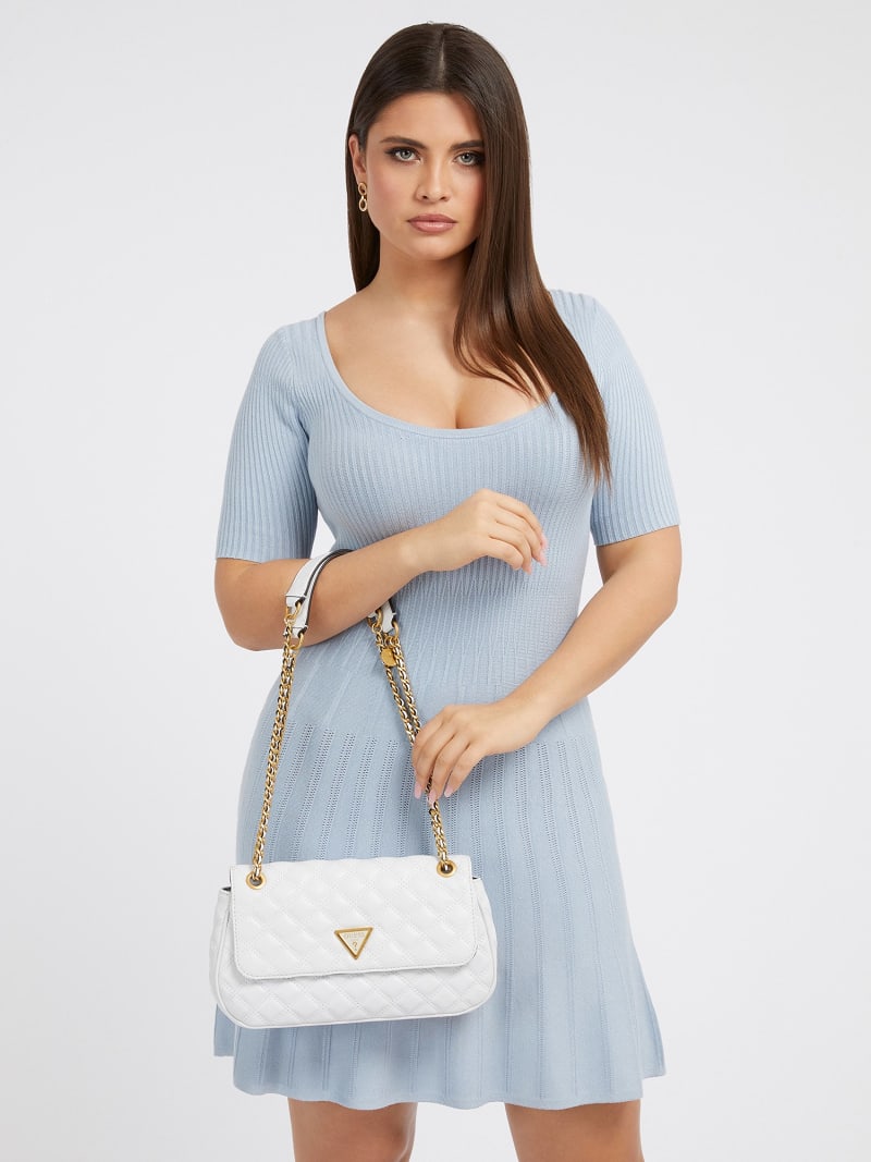Guess white quilted handbag 2025