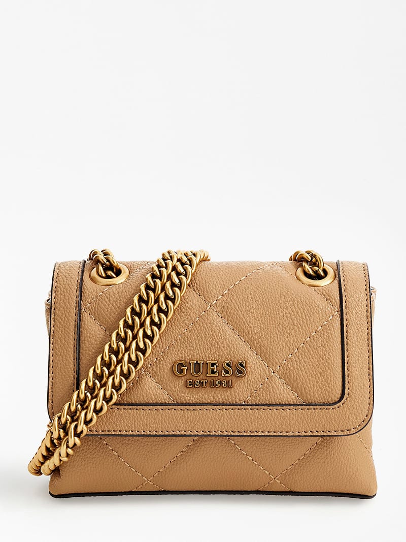 GUESS® СТЕГАНАЯ МИНИ-СУМКА КРОСС-БОДИ ABEY