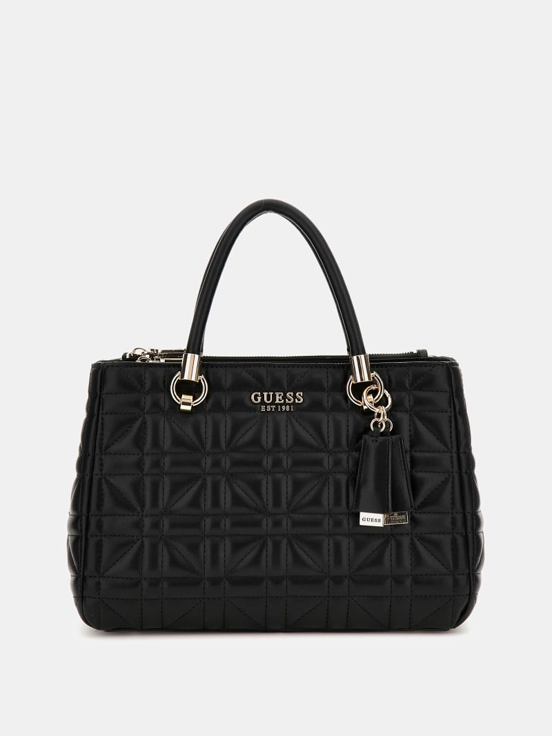 Black quilted handbag 2025
