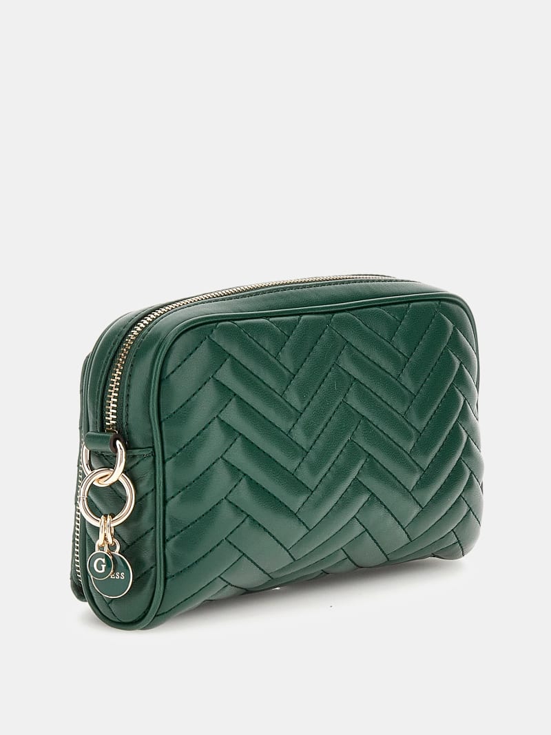 GUESS® Pikowana mini torebka crossbody linia Anning