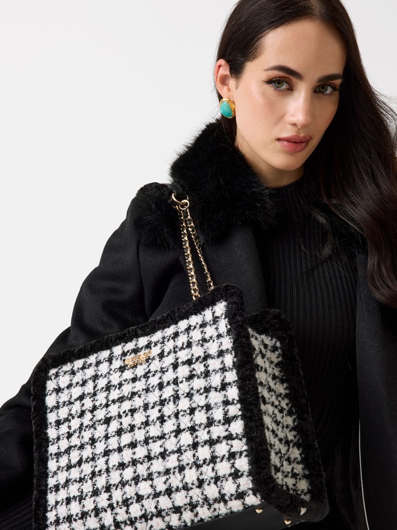 GUESS® Cristi Faux Fur Shoulder Bag Women